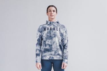 Nobull Tie-Dye Hoodie Dames Wit | 805394-DZJ