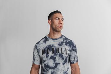 Nobull Tie-Dye T-shirts Heren Blauw Blauw | 273916-ESW