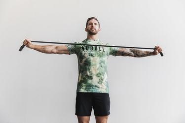 Nobull Tie-Dye T-shirts Heren Groen | 257469-WUO