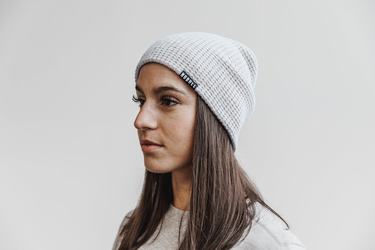 Nobull Waffle Beanie Muts Dames Grijs | 295406-FQL