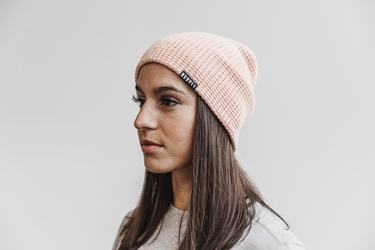 Nobull Waffle Beanie Muts Dames Roze | 625718-TGP