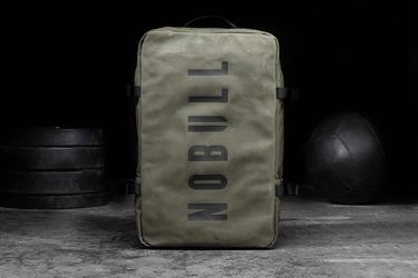 Nobull Waxed Canvas Duffleback Sporttas Heren Olijfgroen | 203958-ZPR