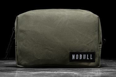 Nobull Waxed Canvas Kit Tassen Heren Olijfgroen | 964538-RXW