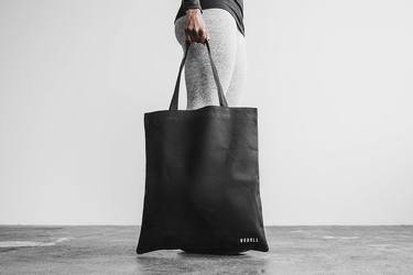 Nobull Waxed Canvas Tote Tassen Dames Zwart | 095846-QWL