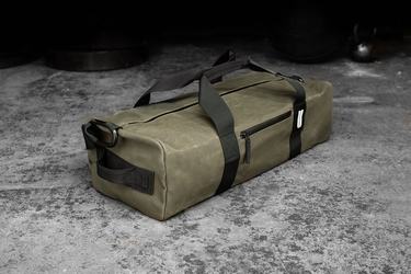 Nobull Waxed Canvas Traditional Duffle Sporttas Dames Olijfgroen | 173459-VDL