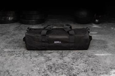 Nobull Waxed Canvas Traditional Duffle Sporttas Heren Zwart | 670234-QSH