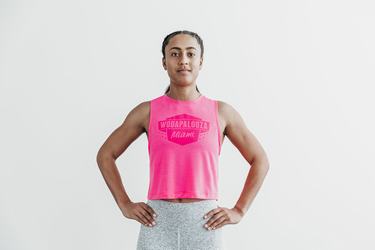 Nobull Wodapalooza Muscle Tank Tanktop Dames Roze | 314695-DVX